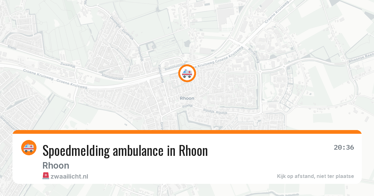 Spoedmelding ambulance in Rhoon — 30 mei 2026