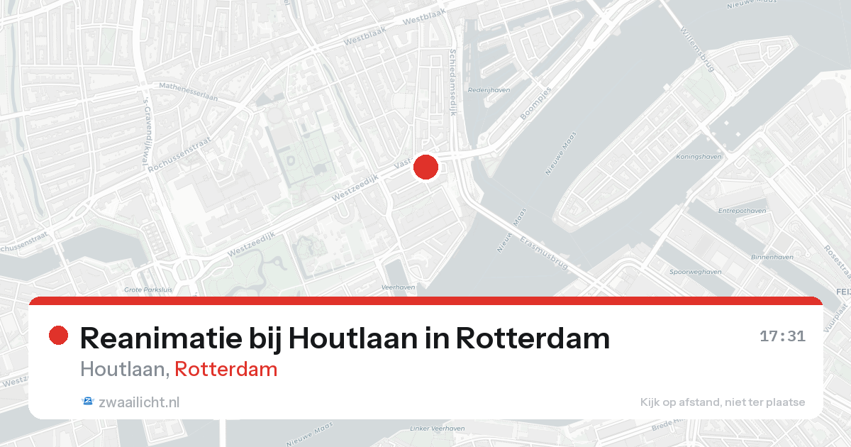 Reanimatie bij Houtlaan in Rotterdam — 30 jan 2026