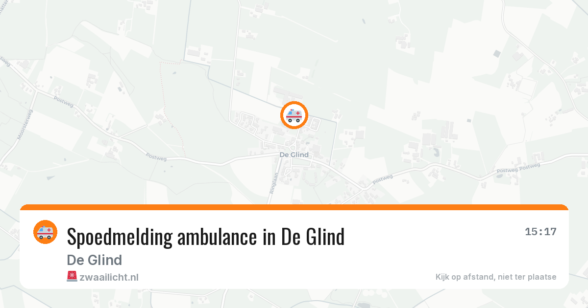 Spoedmelding ambulance in De Glind — 30 jan 2026