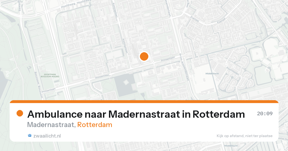 Ambulance naar Madernastraat in Rotterdam — 15 aug 2026