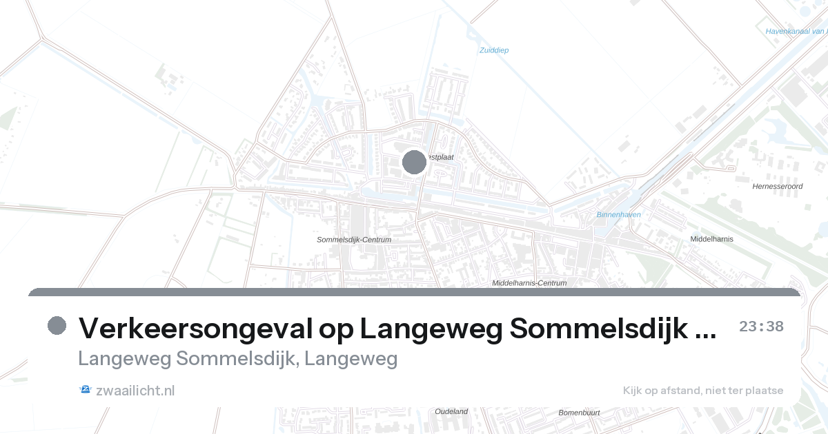 Verkeersongeval op Langeweg Sommelsdijk in Langeweg — 6 feb 2026