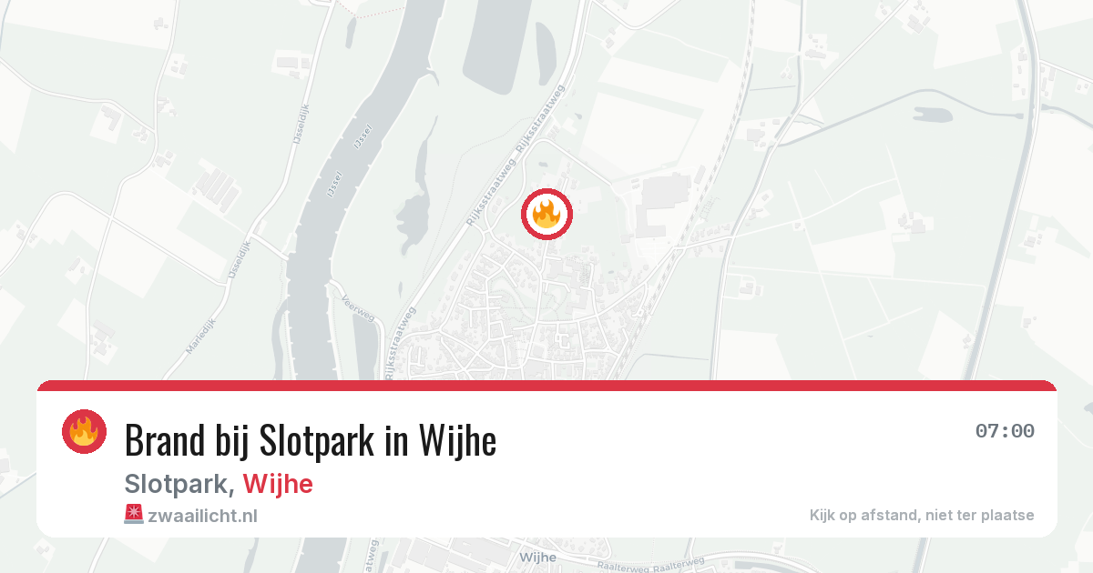 Brand bij Slotpark in Wijhe — 28 mei 2026