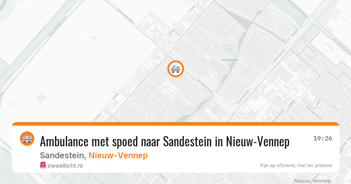 Ambulance met spoed naar Sandestein in Nieuw-Vennep — 12 feb 2026