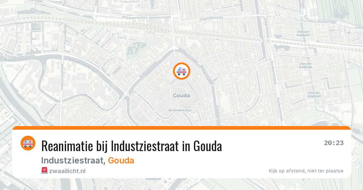 Reanimatie bij Industziestraat in Gouda — 3 jul 2026