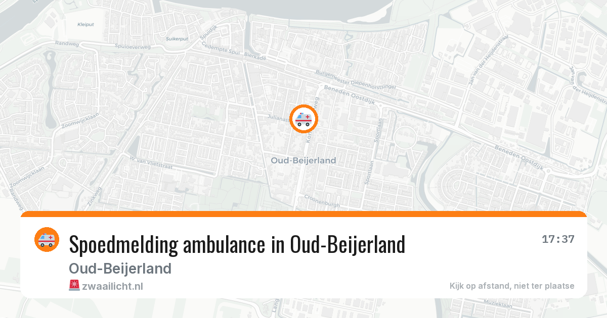 Spoedmelding ambulance in Oud-Beijerland — 19 jun 2026