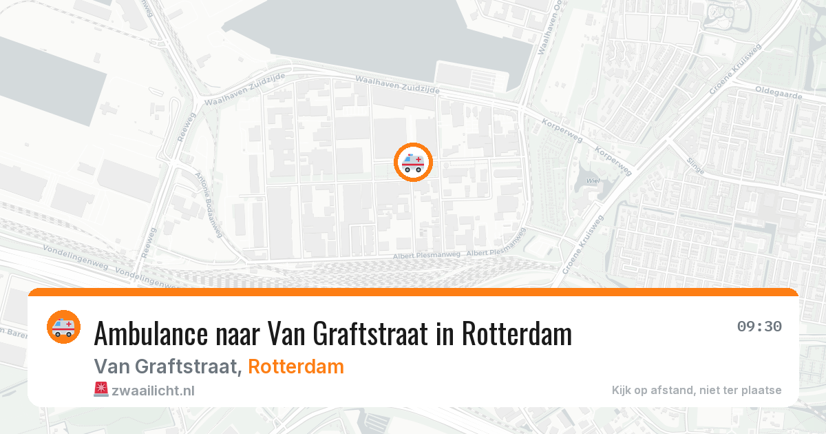 Ambulance naar Van Graftstraat in Rotterdam — 8 mei 2026