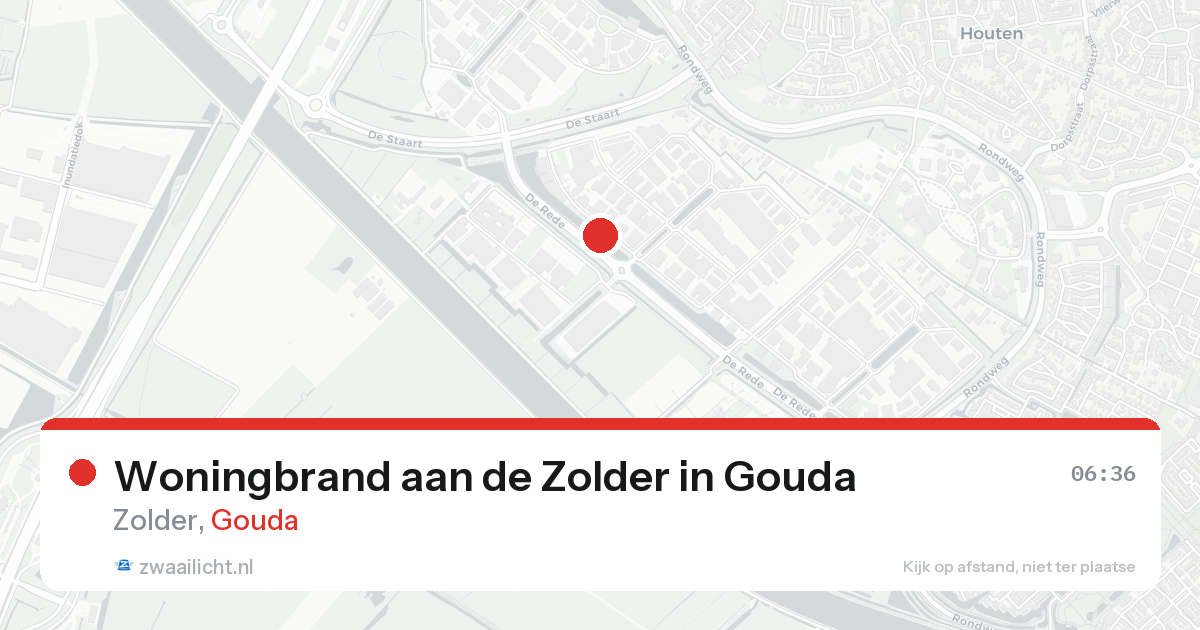 Woningbrand aan de Zolder in Gouda — 31 jan 2026