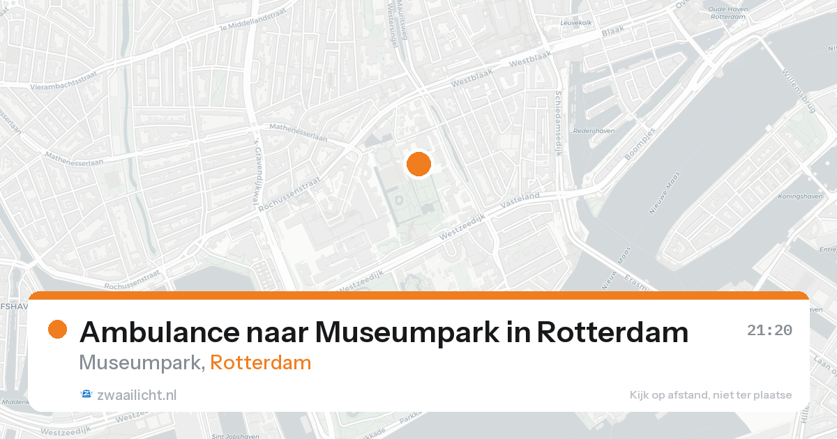 Ambulance naar Museumpark in Rotterdam — 30 jan 2026
