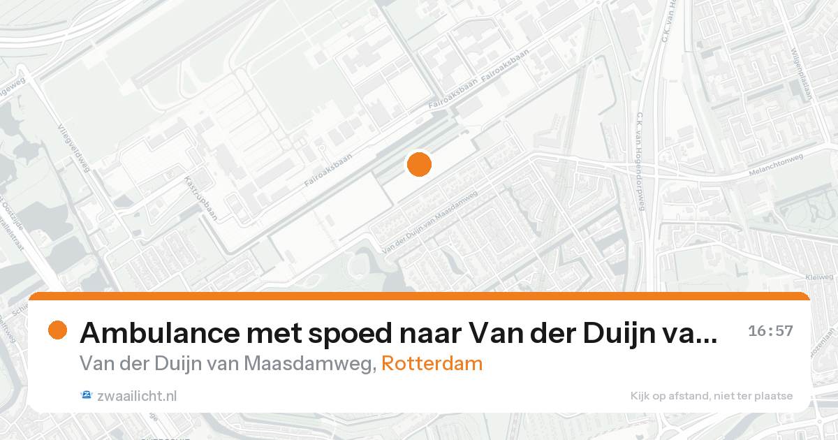 Ambulance met spoed naar Van der Duijn van Maasdamweg in Rotterdam — 21 aug 2026
