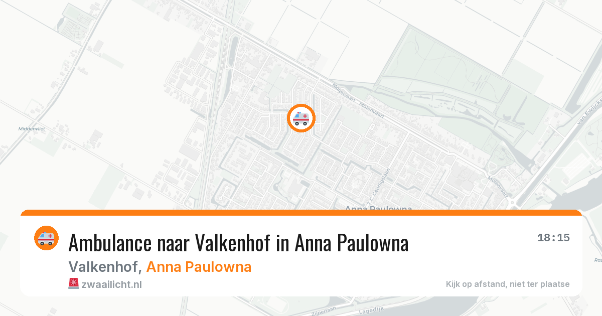Ambulance naar Valkenhof in Anna Paulowna — 23 jun 2026