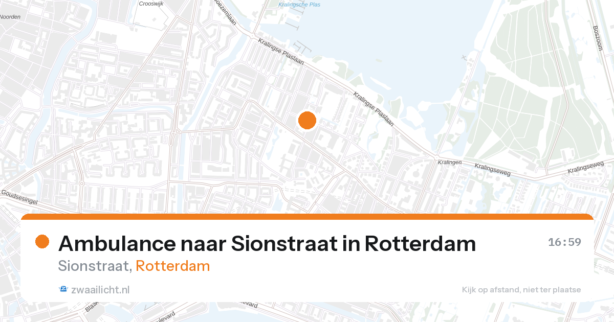 Ambulance naar Sionstraat in Rotterdam — 28 aug 2026