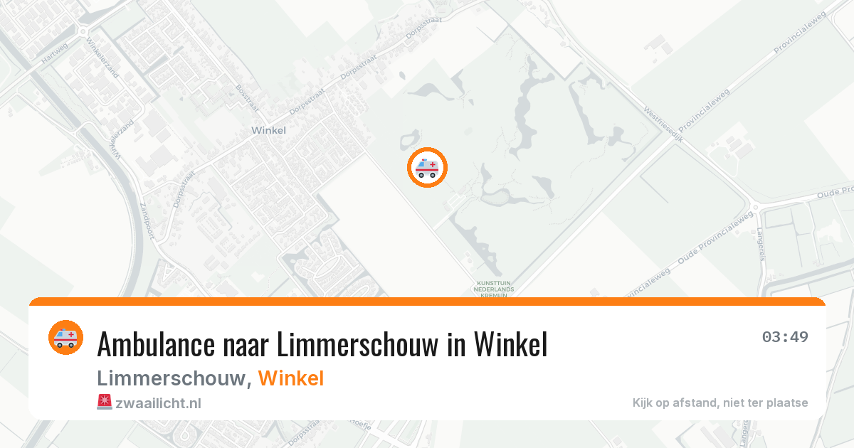 Ambulance naar Limmerschouw in Winkel — 11 jun 2026