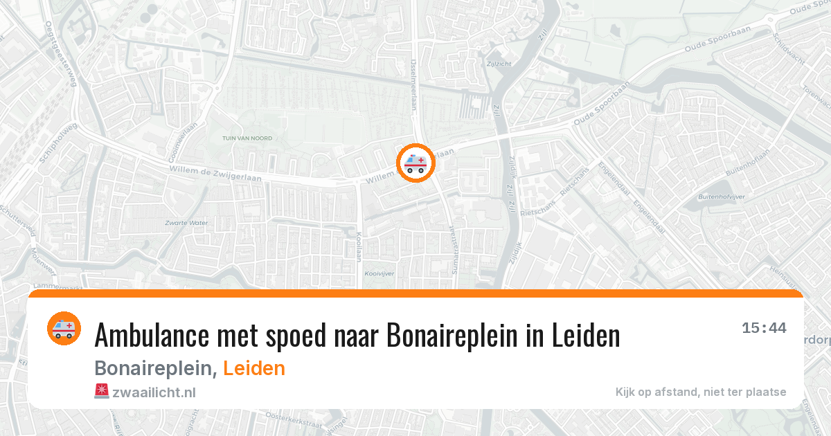 Ambulance met spoed naar Bonaireplein in Leiden — 11 jun 2026