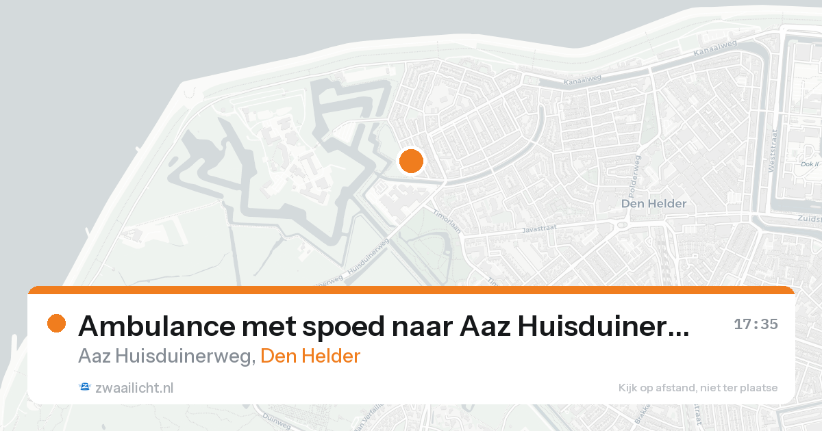 Ambulance met spoed naar Aaz Huisduinerweg in Den Helder — 30 jan 2026