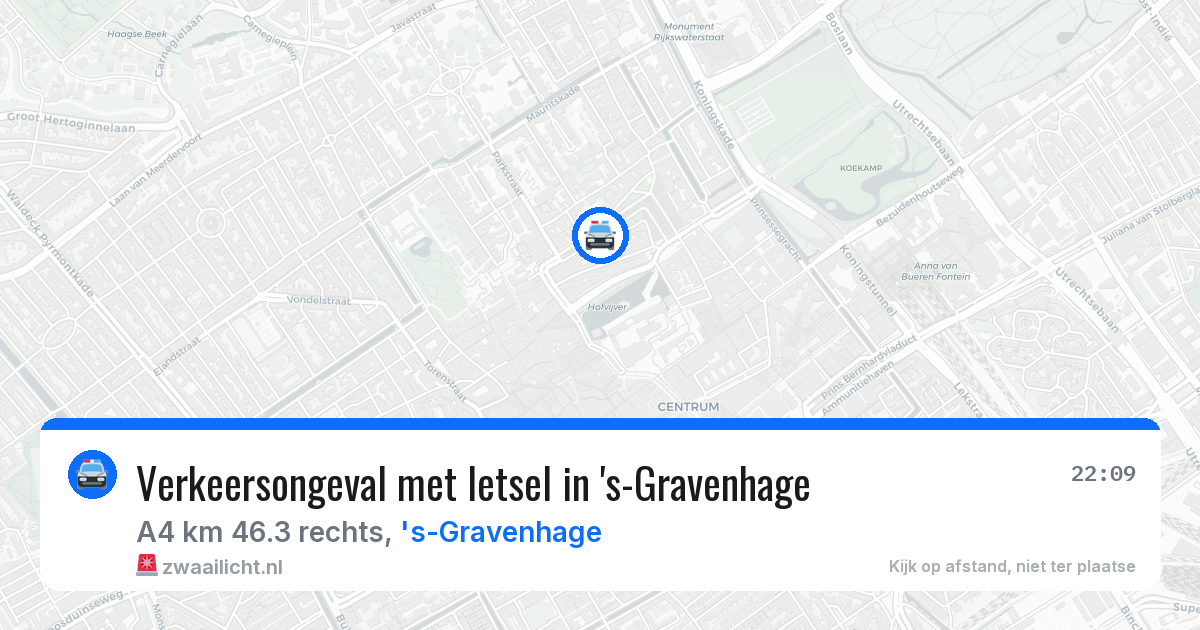 Verkeersongeval met letsel in 's-Gravenhage — 4 aug 2026