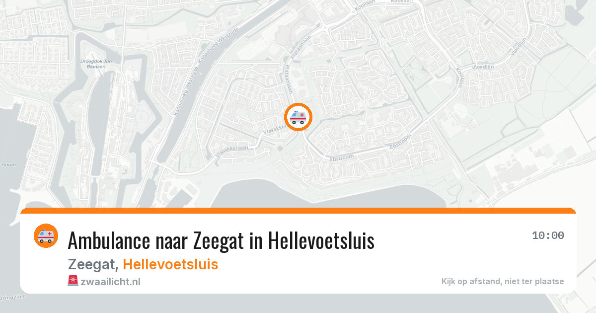 Ambulance naar Zeegat in Hellevoetsluis — 11 mei 2026