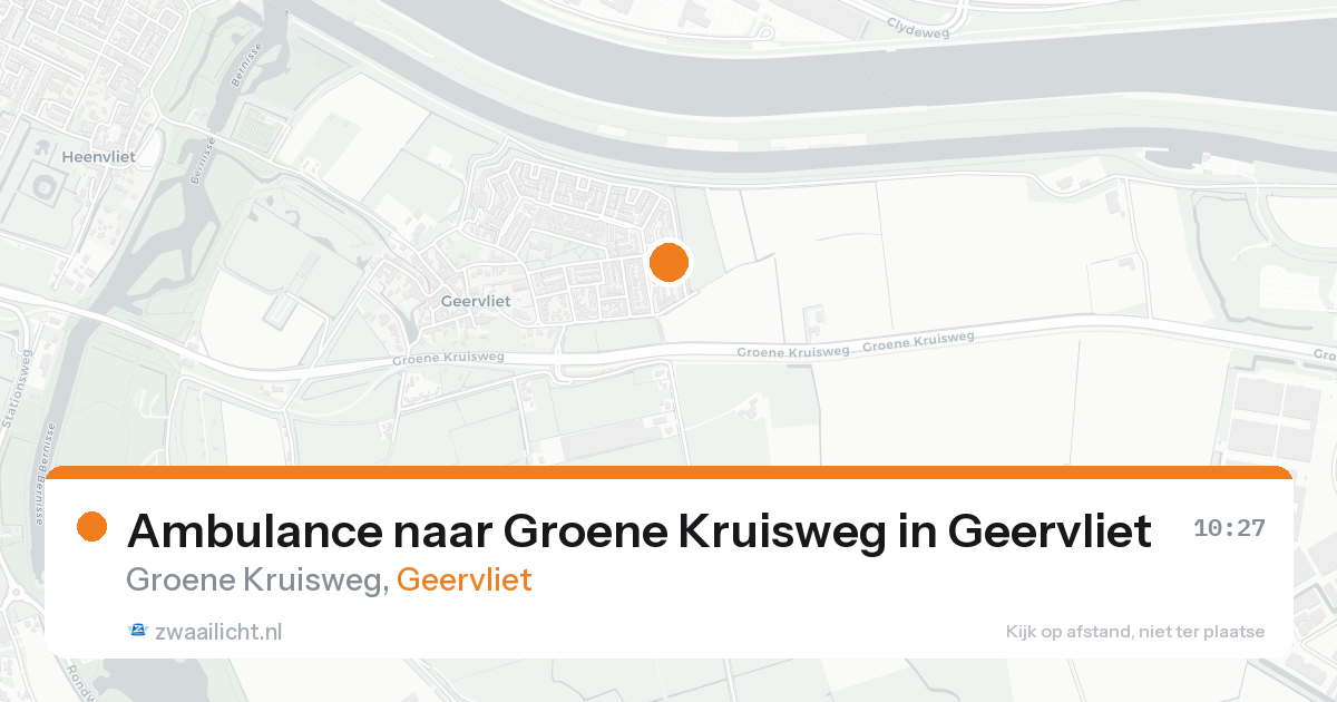 Ambulance naar Groene Kruisweg in Geervliet — 24 aug 2026