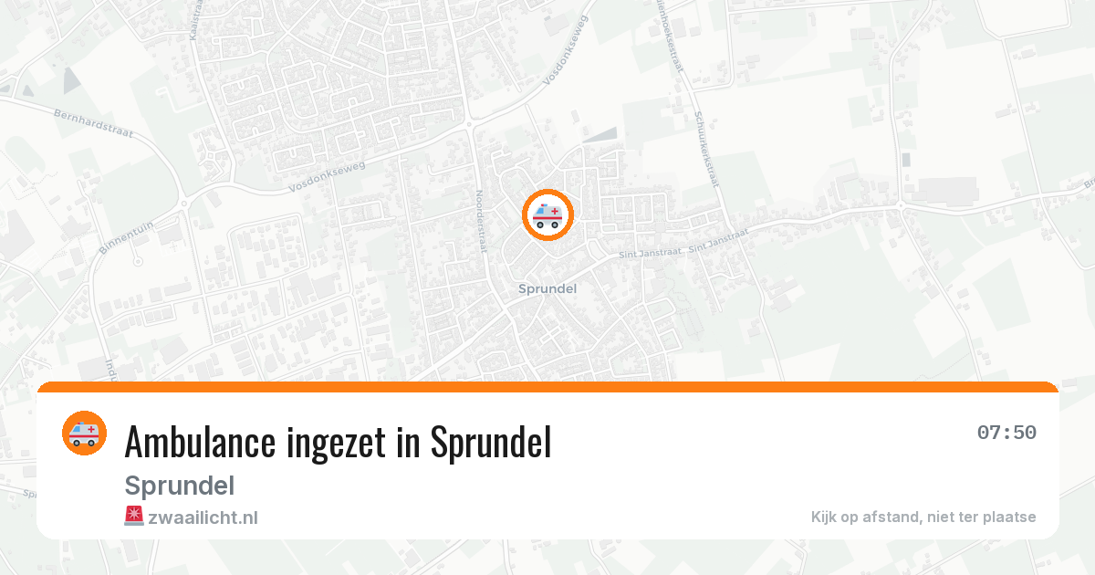 Ambulance ingezet in Sprundel — 22 jun 2026