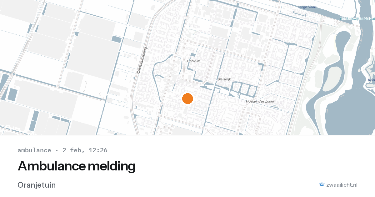 Ambulance melding — 2 feb 2026