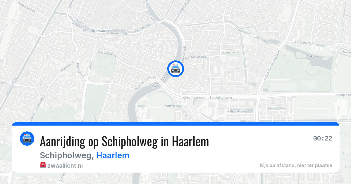 Aanrijding op Schipholweg in Haarlem — 24 mei 2026