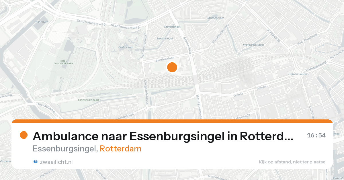 Ambulance naar Essenburgsingel in Rotterdam — 9 jul 2026