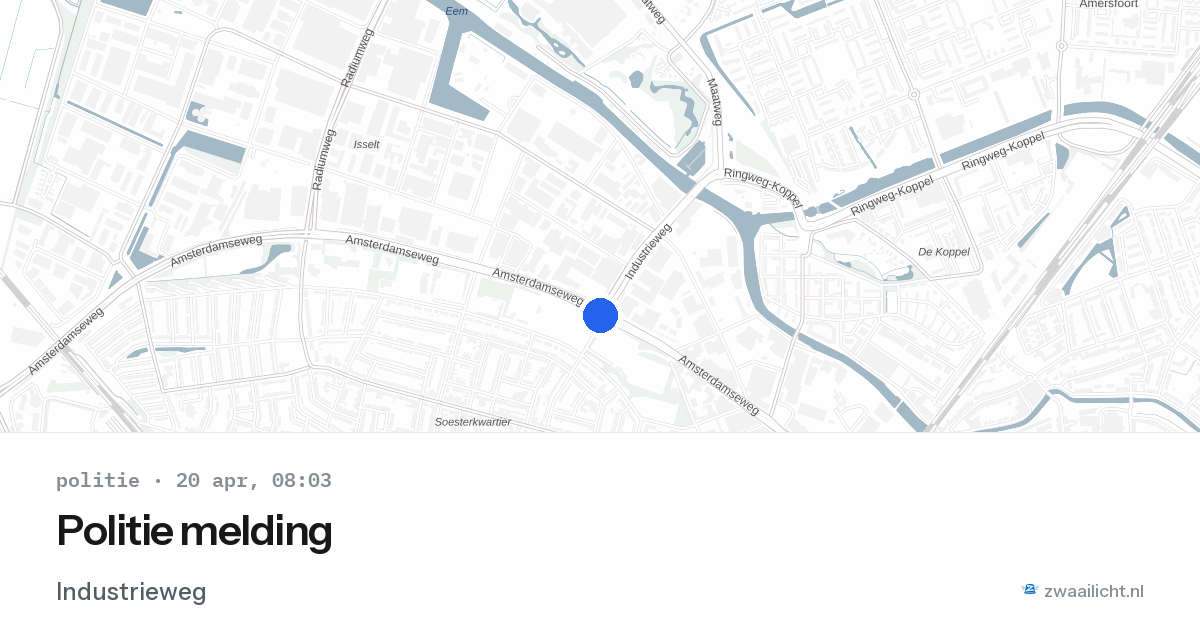 Politie melding — 20 apr 2026