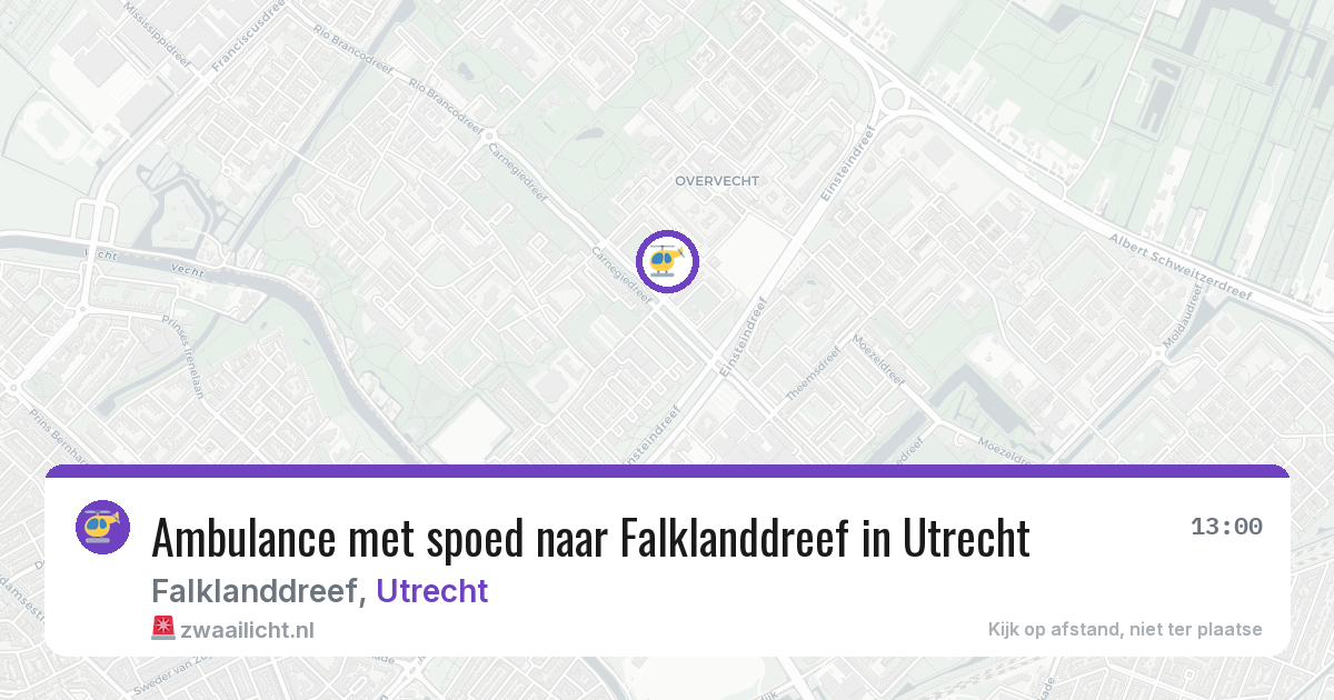 Ambulance met spoed naar Falklanddreef in Utrecht — 5 mrt 2026