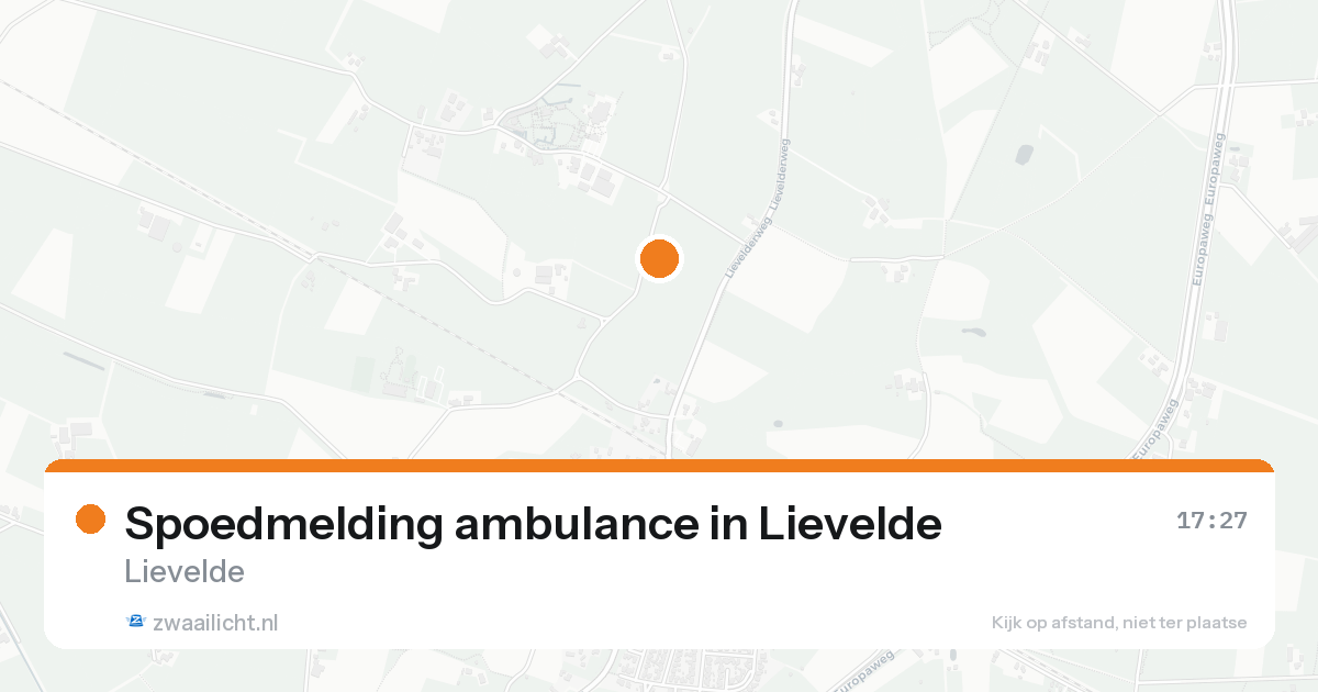 Spoedmelding ambulance in Lievelde — 21 aug 2026