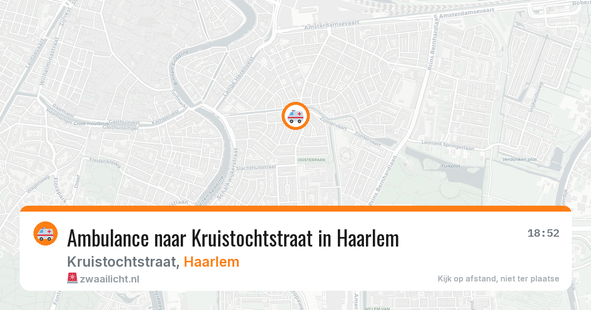 Ambulance naar Kruistochtstraat in Haarlem — 2 jun 2026