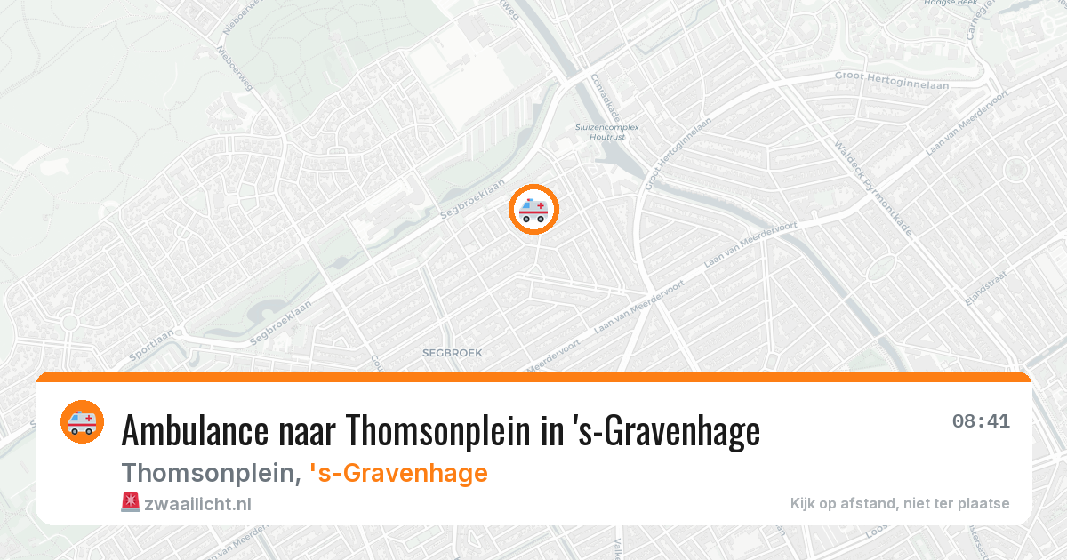 Ambulance naar Thomsonplein in 's-Gravenhage — 2 jul 2026