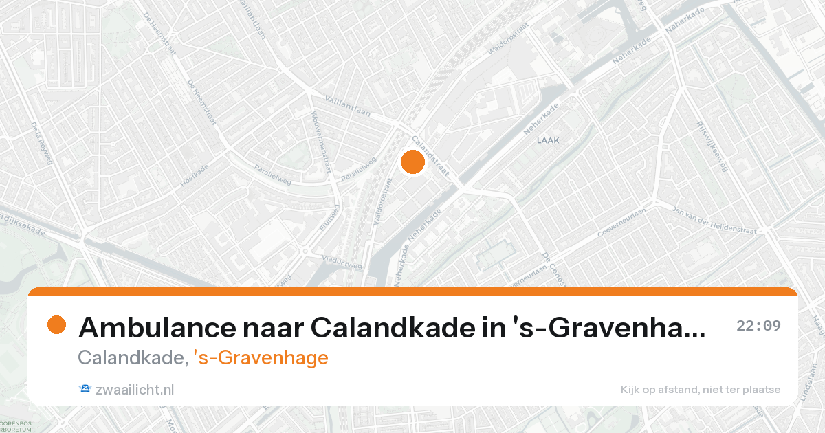 Ambulance naar Calandkade in 's-Gravenhage — 20 aug 2026