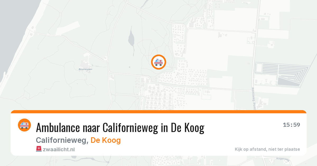 Ambulance naar Californieweg in De Koog — 18 jul 2026