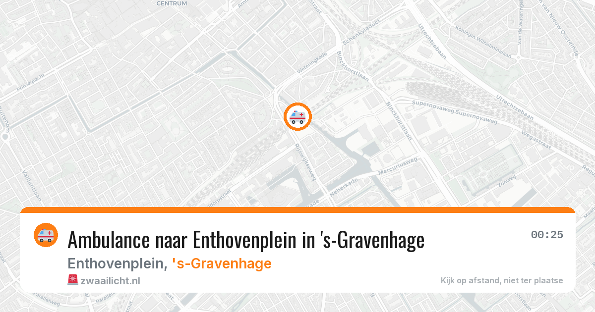 Ambulance naar Enthovenplein in 's-Gravenhage — 27 jun 2026