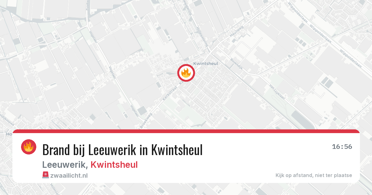 Brand bij Leeuwerik in Kwintsheul — 9 jun 2026