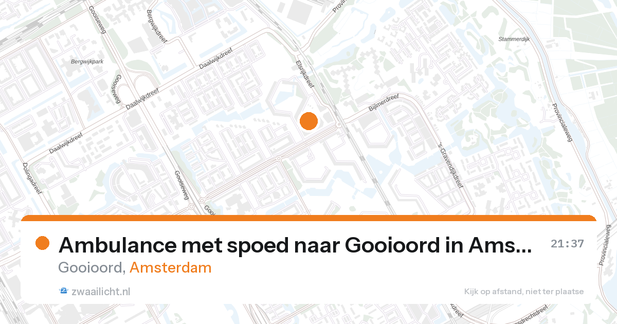 Ambulance met spoed naar Gooioord in Amsterdam — 26 aug 2026