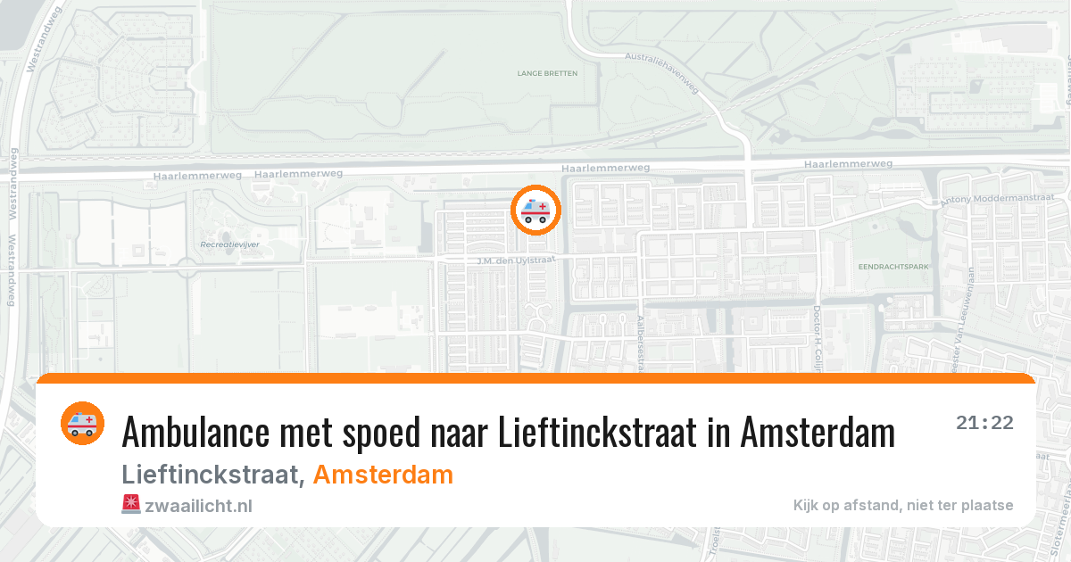 Ambulance met spoed naar Lieftinckstraat in Amsterdam — 4 jun 2026