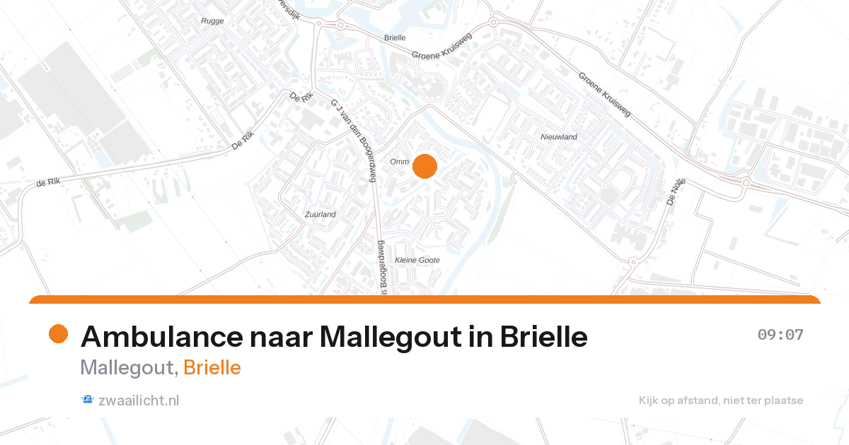 Ambulance naar Mallegout in Brielle — 27 aug 2026