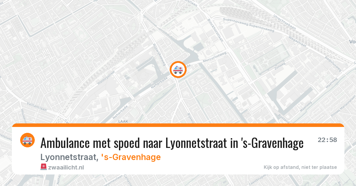Ambulance met spoed naar Lyonnetstraat in 's-Gravenhage — 3 apr 2026