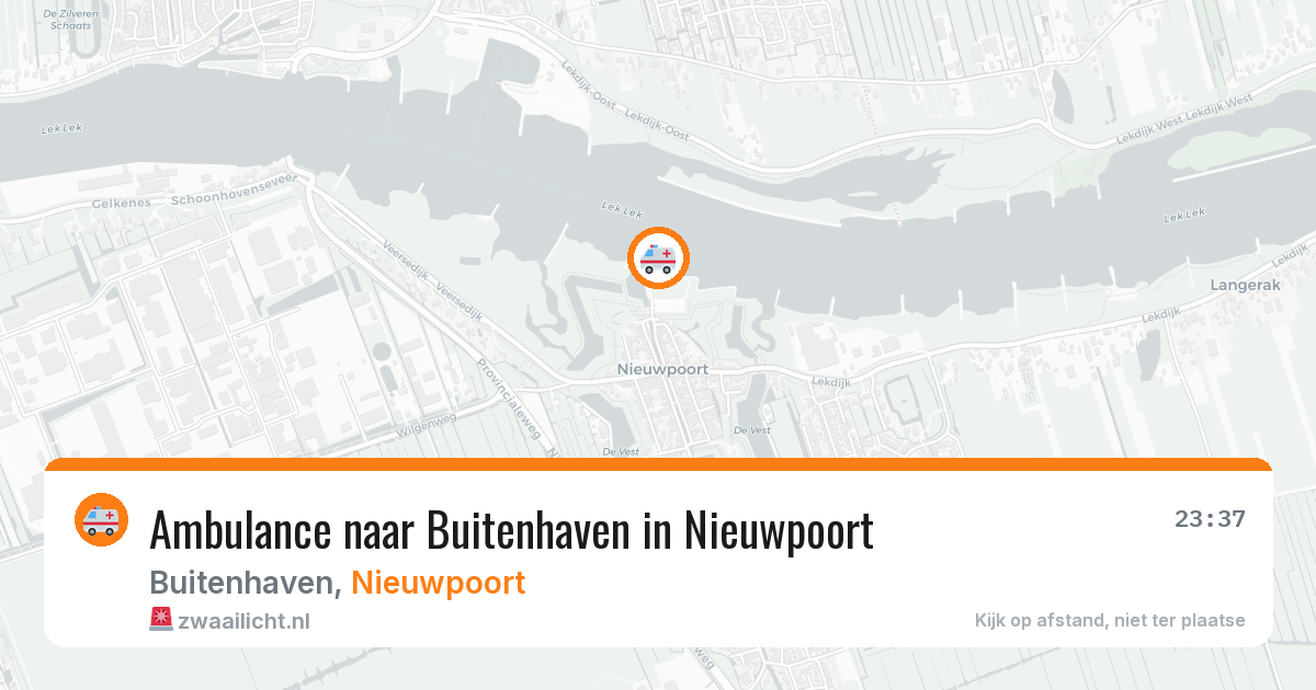 Ambulance naar Buitenhaven in Nieuwpoort — 21 mei 2026