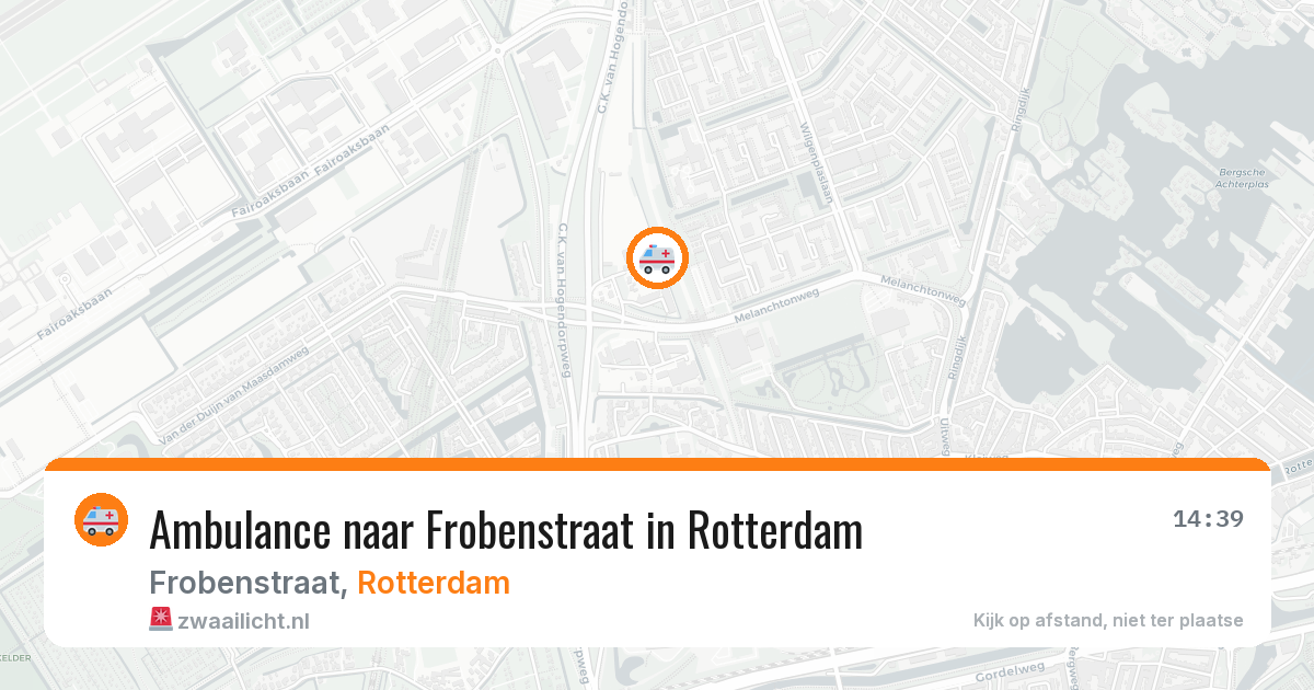 Ambulance naar Frobenstraat in Rotterdam — 8 apr 2026
