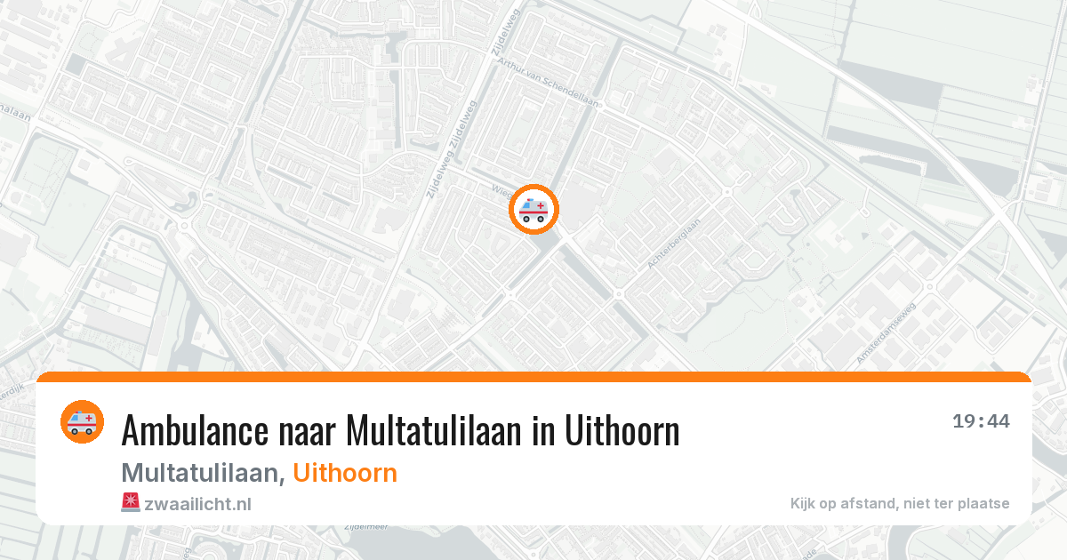 Ambulance naar Multatulilaan in Uithoorn — 7 apr 2026