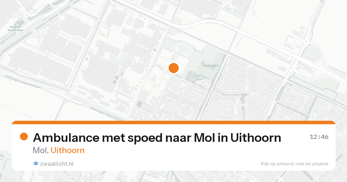 Ambulance met spoed naar Mol in Uithoorn — 21 aug 2026