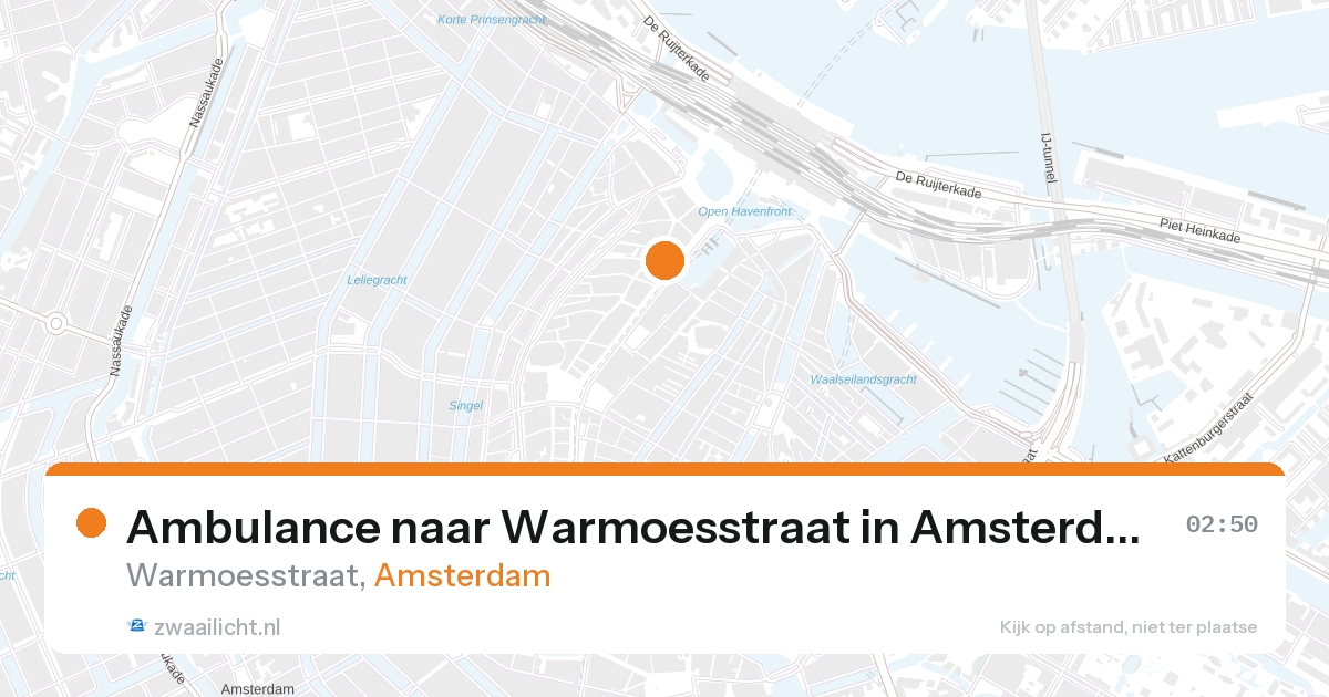 Ambulance naar Warmoesstraat in Amsterdam — 1 feb 2026