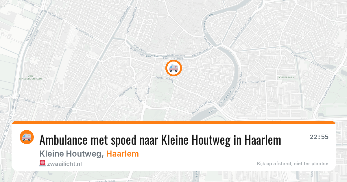 Ambulance met spoed naar Kleine Houtweg in Haarlem — 20 jul 2026