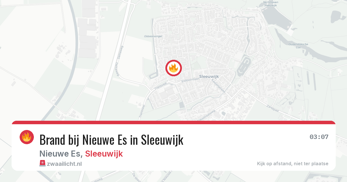 Brand bij Nieuwe Es in Sleeuwijk — 2 jul 2026