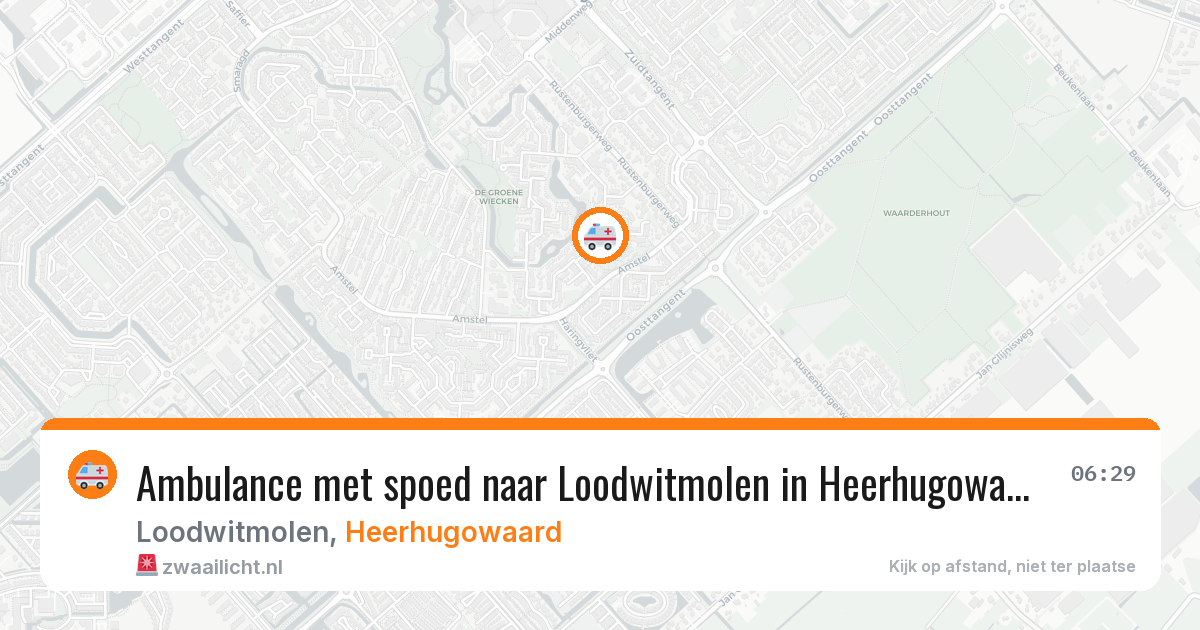 Ambulance met spoed naar Loodwitmolen in Heerhugowaard — 9 apr 2026