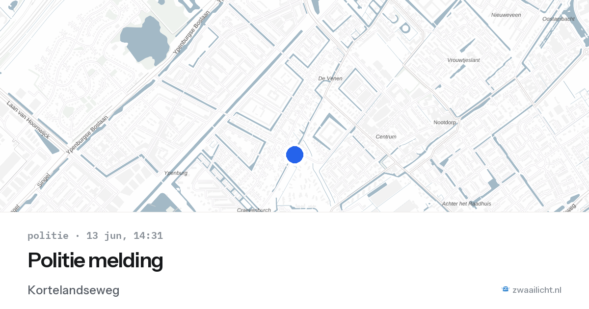 Politie melding — 13 jun 2026