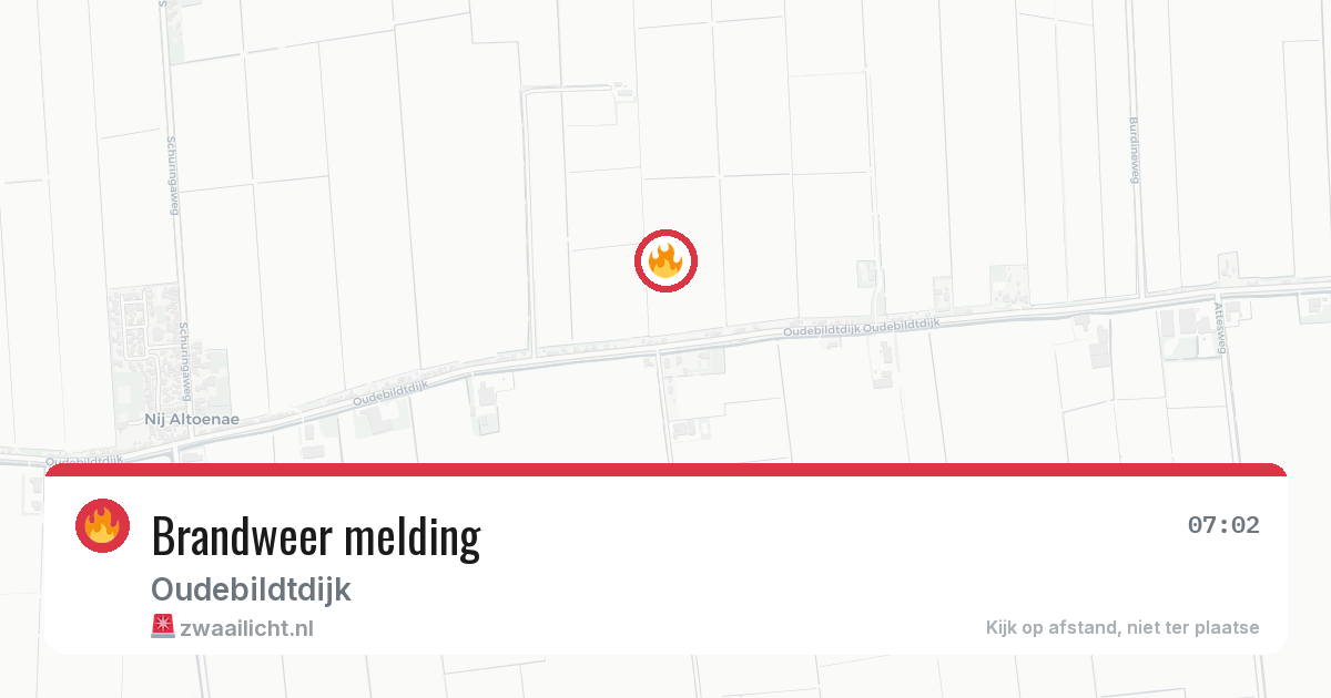Brandweer melding — 20 jun 2026