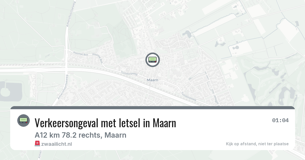 Verkeersongeval met letsel in Maarn — 11 mrt 2026