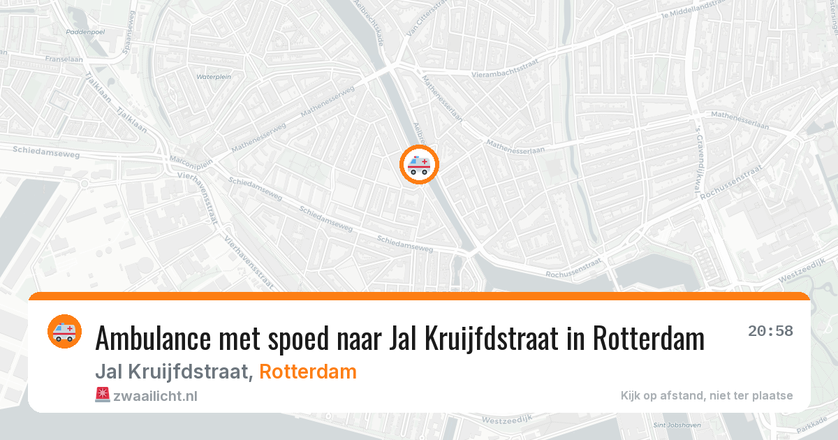 Ambulance met spoed naar Jal Kruijfdstraat in Rotterdam — 4 mei 2026